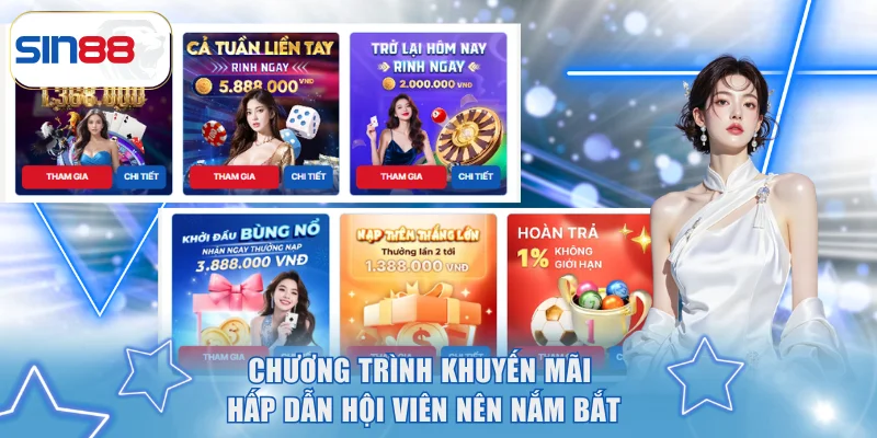 Chương trình khuyến mãi hấp dẫn hội viên nên nắm bắt