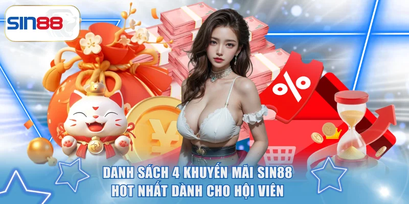 Danh Sách 4 Khuyến Mãi SIN88 Hot Nhất Dành Cho Hội Viên