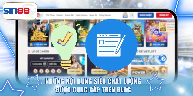 Những nội dung siêu chất lượng được cung cấp trên blog